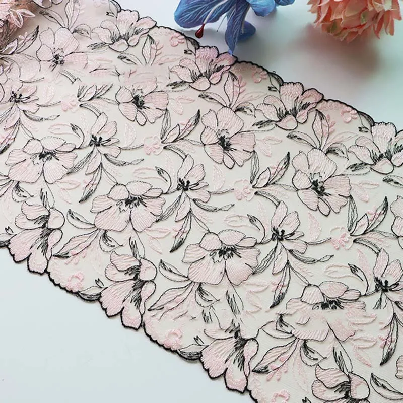 32Yards Black Pink Two Tones Embroidery Lace Trim Fabric DIY Craft Sewing Supplies Skirt Hem Decoration Accessories
32Yards Black Pink Two Tones Embroidery Lace Trim Fabric DIY Craft Sewing Supplies Skirt Hem Decoration Accessories