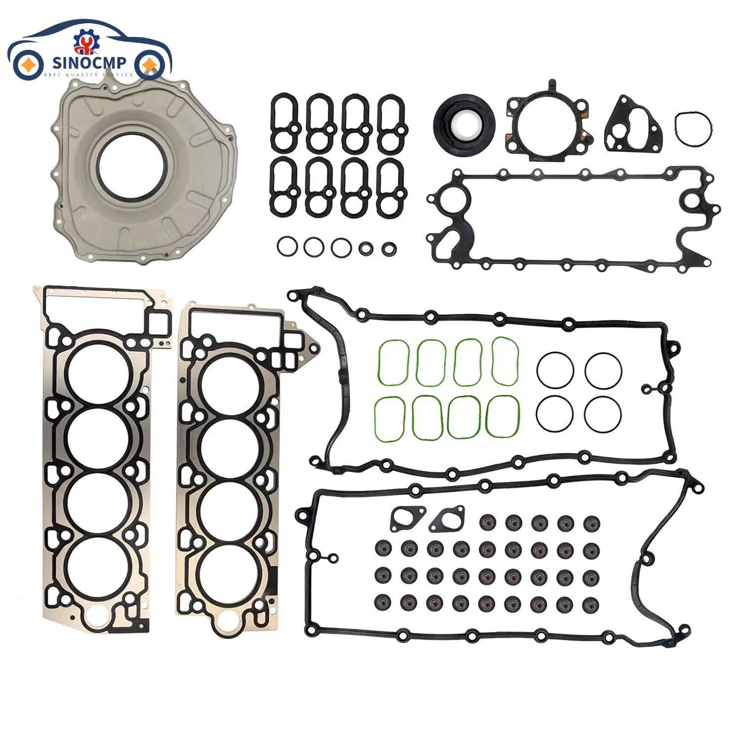 AJ133 AJ811449 AJ812108 LR010706 C2D3525 1Set Engine Cylinder Head Gasket Repair Kit For Jaguar XE XJ F-Type Land Rover 5.0L V8
AJ133 AJ811449 AJ812108 LR010706 C2D3525 1Set Engine Cylinder Head Gasket Repair Kit For Jaguar XE XJ F-Type Land Rover 5.0L V8