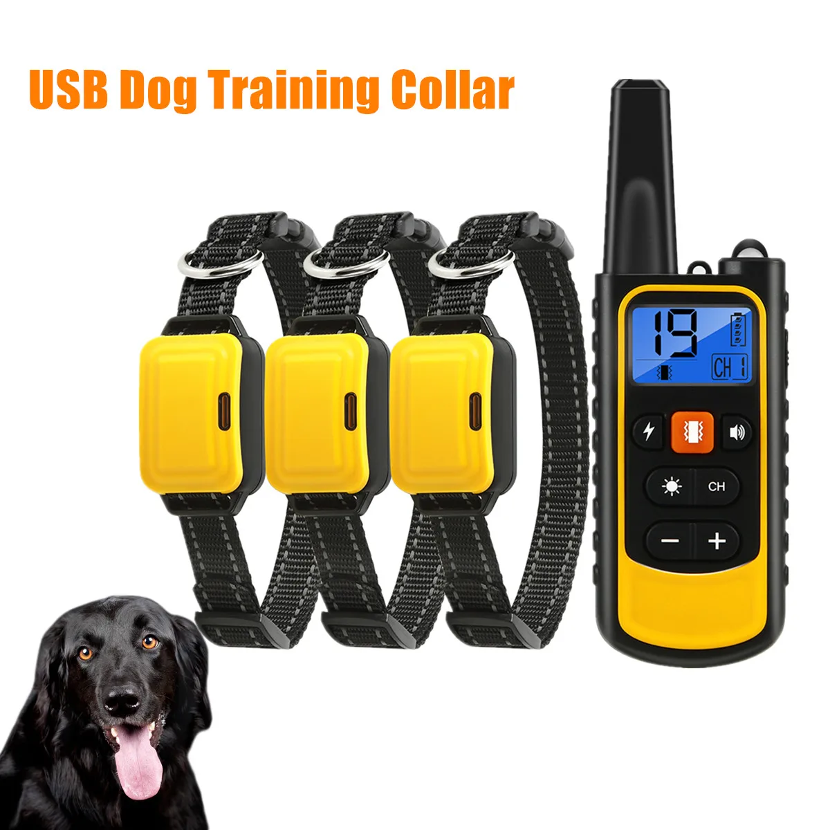 800M USB Dog Training Collar Anti Bark Stop Shock Pet Remote Control Rechargeable Vibration Sound For Dogs Electric Shocker
800M USB Dog Training Collar Anti Bark Stop Shock Pet Remote Control Rechargeable Vibration Sound For Dogs Electric Shocker