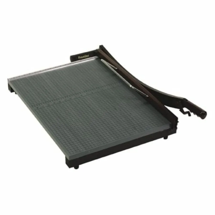 Premier StakCut Paper Trimmer for office use, wood base, natural wood color, 12 7/8 x 17-1/2 cutting length, 30-sheet capacity,
Premier StakCut Paper Trimmer for office use, wood base, natural wood color, 12 7/8 x 17-1/2 cutting length, 30-sheet capacity,
