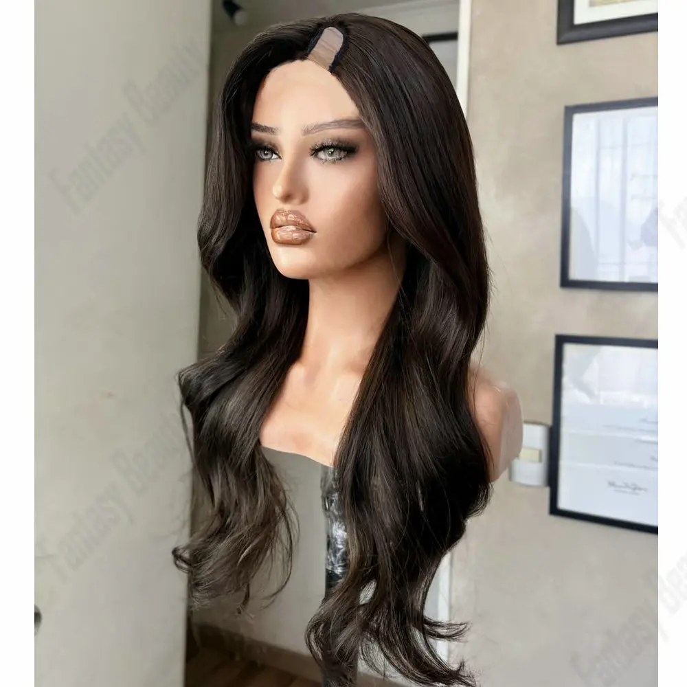 1x4 Size Middle U Part Human Hair Wig Slightly Curly Natural Black 1# 2# 4# Color Glueless Adjustable for Black Women Easy Wear
1x4 Size Middle U Part Human Hair Wig Slightly Curly Natural Black 1# 2# 4# Color Glueless Adjustable for Black Women Easy Wear