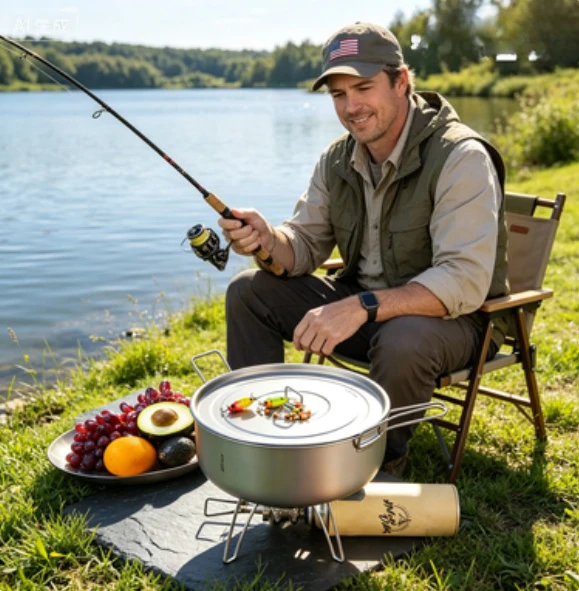 3.5L Pure Titanium Camping Pot, Lightweight Outdoor Cookware With Lid For Hiking Camping Fishing
3.5L Pure Titanium Camping Pot, Lightweight Outdoor Cookware With Lid For Hiking Camping Fishing