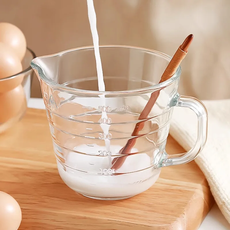 Food ade Glass Measuring Cup with Handle And Lid for Microwave Oven High Temperature Resistant Milk Cup for Baking And Egg
Food ade Glass Measuring Cup with Handle And Lid for Microwave Oven High Temperature Resistant Milk Cup for Baking And Egg