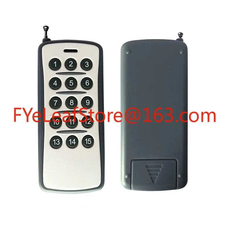 1000M Medium Power Remote Control Water Pump 15-button Learning Code 433.92MHz Universal Wireless Remote Control 433mhz
1000M Medium Power Remote Control Water Pump 15-button Learning Code 433.92MHz Universal Wireless Remote Control 433mhz