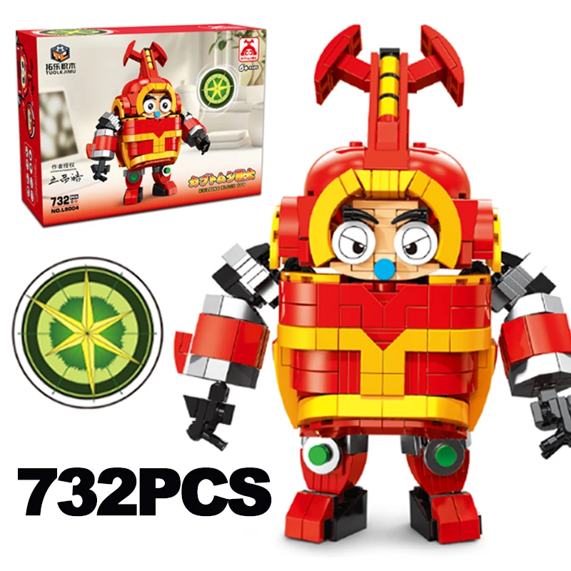 732PCS Technical Anime B-Robo Kabutack Kabuda Shape-shifting Mechanical Building Block Robot Model Bricks Toy For Kid Adult Gift
732PCS Technical Anime B-Robo Kabutack Kabuda Shape-shifting Mechanical Building Block Robot Model Bricks Toy For Kid Adult Gift