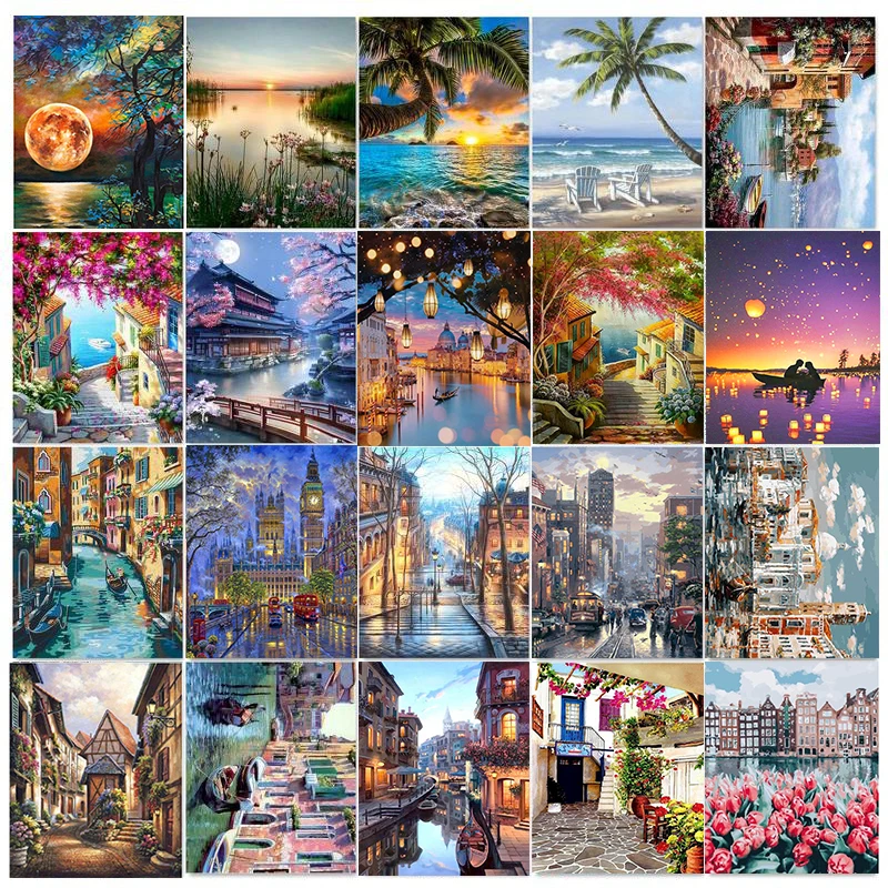 GATYZTORY Painting By Numbers For Adults DIY Kits HandPainted City Scenery Drawing On Canvas Oil Picture Coloring By Numbers
GATYZTORY Painting By Numbers For Adults DIY Kits HandPainted City Scenery Drawing On Canvas Oil Picture Coloring By Numbers