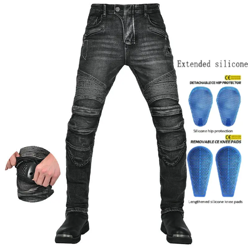 Loong Biker Pure Cotton Motorcycle Riding Pants Motocross Knight Casual Protection Trousers Straight Fashion Moto Jeans Black
Loong Biker Pure Cotton Motorcycle Riding Pants Motocross Knight Casual Protection Trousers Straight Fashion Moto Jeans Black