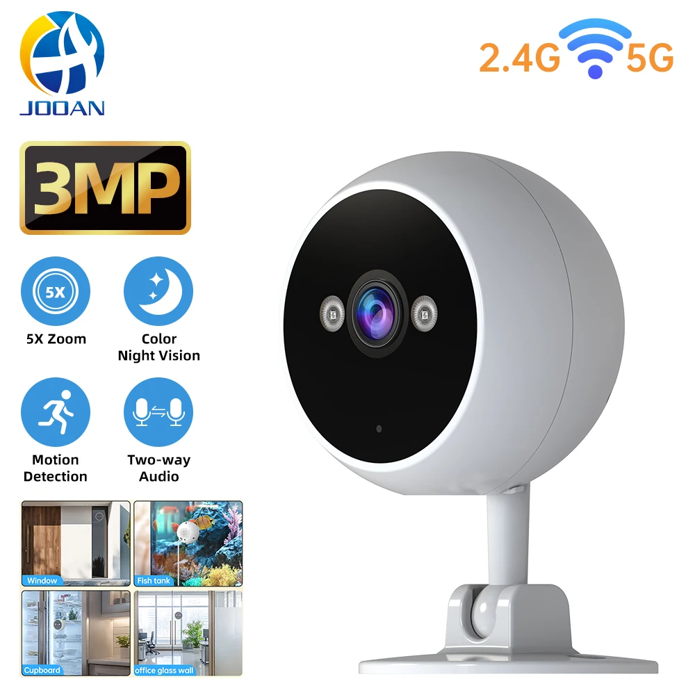 Камера Jooan 3 МП WiFi для окон, внутренняя камера видеонаблюдения с цветным ночным видением, двусторонней аудиосвязью, домашний видеоняня, камера для защиты дома
Камера Jooan 3 МП WiFi для окон, внутренняя камера видеонаблюдения с цветным ночным видением, двусторонней аудиосвязью, домашний видеоняня, камера для защиты дома