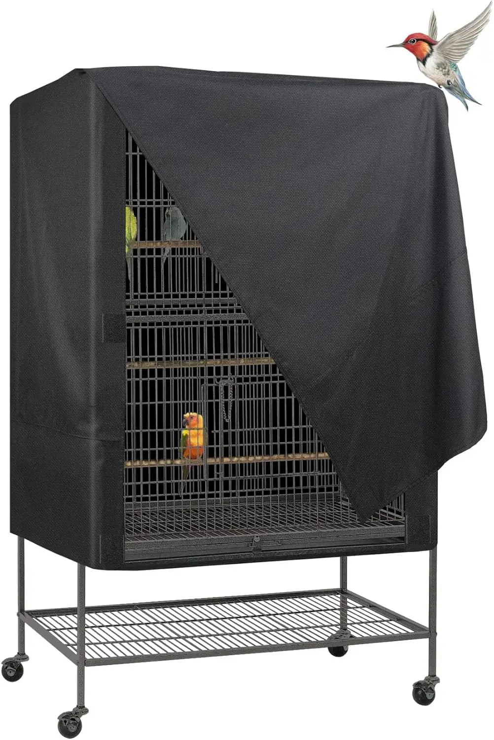 Bird Universal Pet Cage Cover Good Night for Cats, Mink, Totoro, Parakeet, Parrot and Small Animals (Black, L)
Bird Universal Pet Cage Cover Good Night for Cats, Mink, Totoro, Parakeet, Parrot and Small Animals (Black, L)