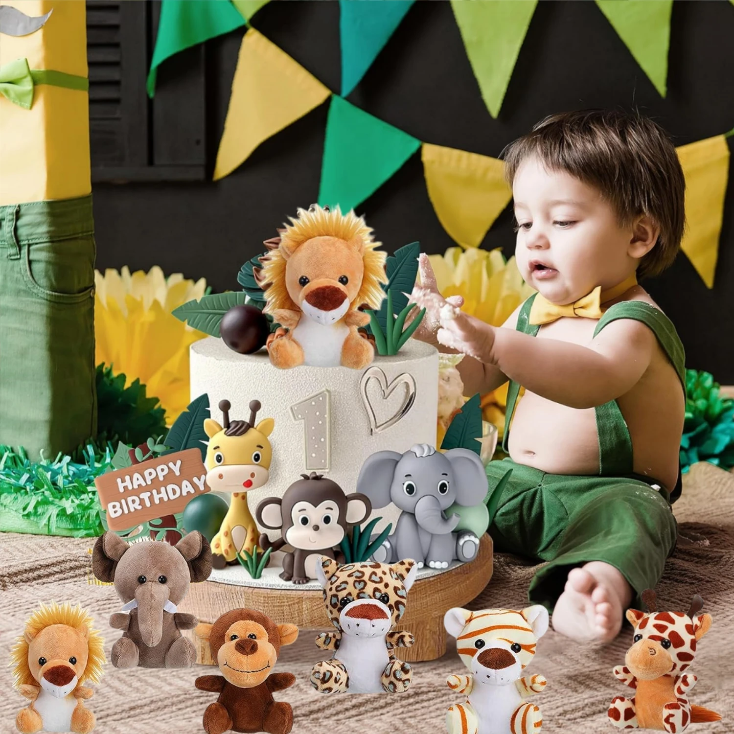 24-96Pcs Mini Stuffed Forest Animals Bulk Jungle Animal 4.8 Inch Lovely Toys Lion Tiger Elephant Giraffe Plush for Birthday Gift
24-96Pcs Mini Stuffed Forest Animals Bulk Jungle Animal 4.8 Inch Lovely Toys Lion Tiger Elephant Giraffe Plush for Birthday Gift