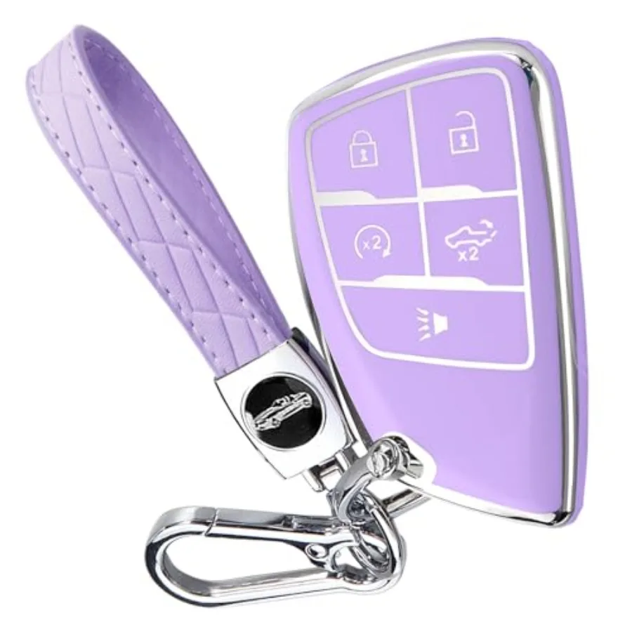 Key Fob Cover for Chevy GMC with Keychain, Silverado Sierra Tahoe Suburban Equinox Traverse Yukon Denali Terrain Buick Envision
Key Fob Cover for Chevy GMC with Keychain, Silverado Sierra Tahoe Suburban Equinox Traverse Yukon Denali Terrain Buick Envision