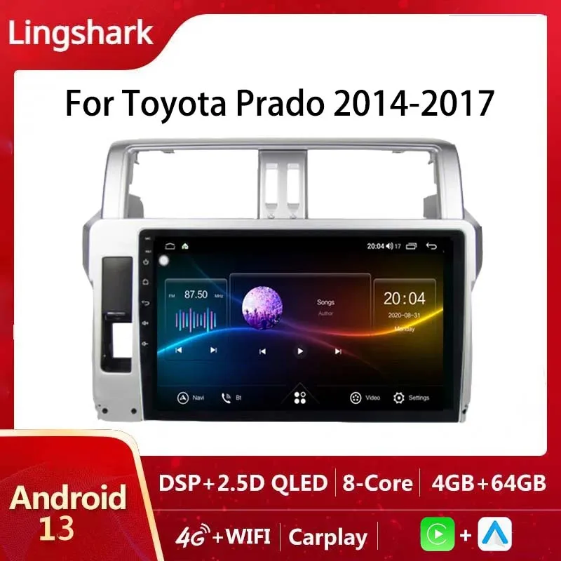 Автомагнитола 2DIN на Android 10 для Toyota Prado 2014-2017, мультимедийный видеоплеер с GPS-навигацией, 4G, 8 ядер, DSP, беспроводной, Wi-Fi, Carplay
Автомагнитола 2DIN на Android 10 для Toyota Prado 2014-2017, мультимедийный видеоплеер с GPS-навигацией, 4G, 8 ядер, DSP, беспроводной, Wi-Fi, Carplay
