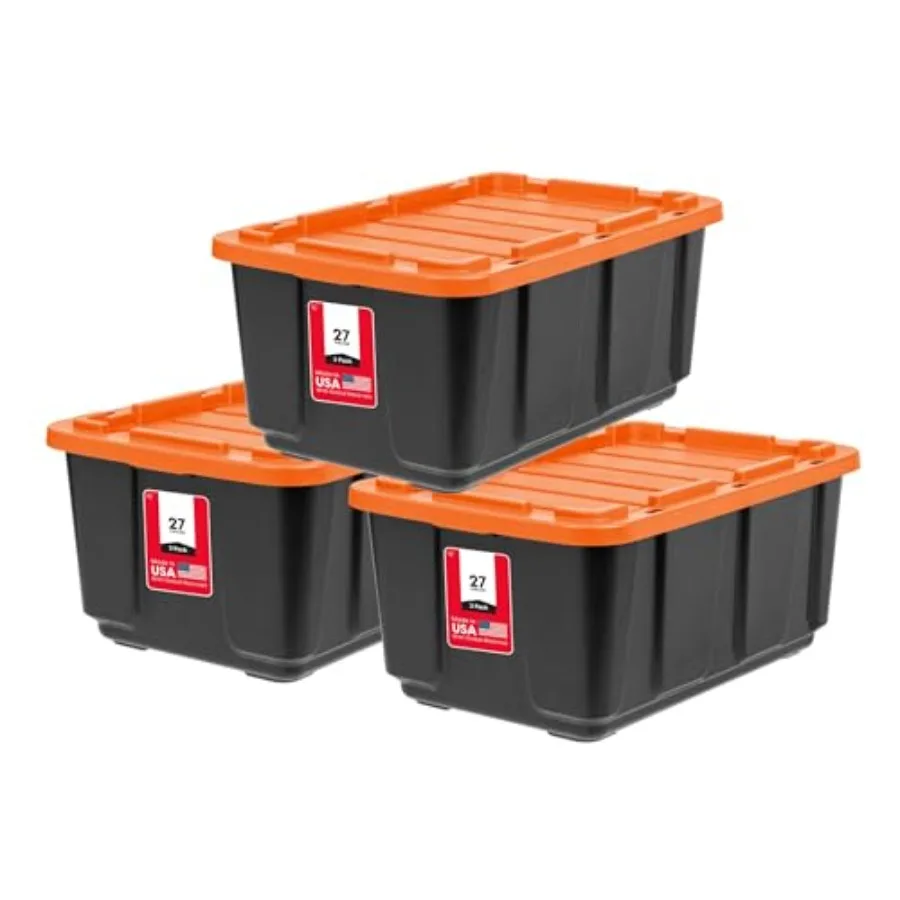 3 7 Gallon Storage Bins with Lids Made in USA Heavy Duty Plastic Tote Containers for Truckbed Tool Box Organization, Large
3 7 Gallon Storage Bins with Lids Made in USA Heavy Duty Plastic Tote Containers for Truckbed Tool Box Organization, Large