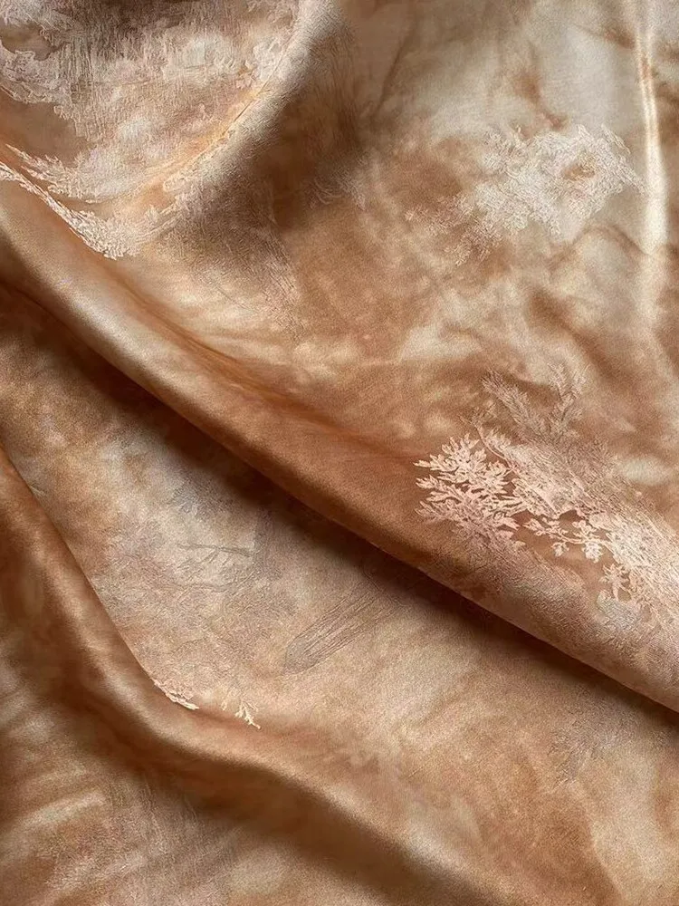 Real Silk Interwoven Jacquard Fabric Dyed Grass Flower Dyeing New Chinese Style Cheongsam Han Dynasty Tops Pants Genuine
Real Silk Interwoven Jacquard Fabric Dyed Grass Flower Dyeing New Chinese Style Cheongsam Han Dynasty Tops Pants Genuine