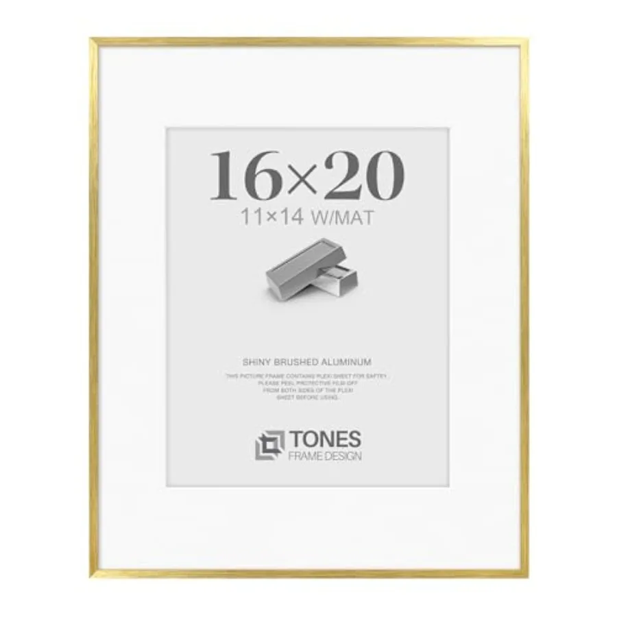 Frames Shiny Brushed Aluminum Picture Frame Metal Photo Frame Mat to Poster Frames for Art Gallery Wall Tabletop Decor
Frames Shiny Brushed Aluminum Picture Frame Metal Photo Frame Mat to Poster Frames for Art Gallery Wall Tabletop Decor