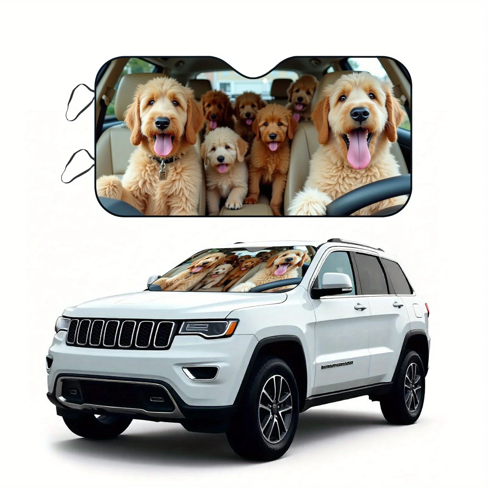 Sun Protection, 1pc Golden Retriever Driving In Carportable And Foldable, Easy To Install On All Vehicles, Protect Interior, Dur
Sun Protection, 1pc Golden Retriever Driving In Carportable And Foldable, Easy To Install On All Vehicles, Protect Interior, Dur