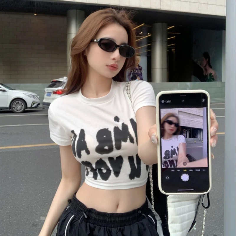 Y2k Sexy Summer T-shirt Women's Summer 2024 Tank Women's Printed Women's Slim Fit Short Sleeve Casual Fashion T-shirt Soft and B
Y2k Sexy Summer T-shirt Women's Summer 2024 Tank Women's Printed Women's Slim Fit Short Sleeve Casual Fashion T-shirt Soft and B