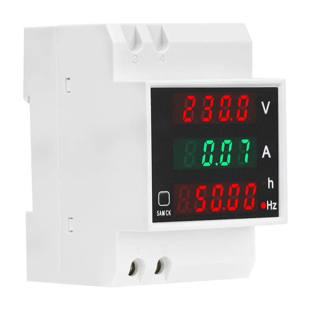 SDM007 100A Din Rail LCD Digital Voltmeter Voltage Current Power Wattmeter Electric Energy kWh Meter Frequency Volt Amp Monitor
SDM007 100A Din Rail LCD Digital Voltmeter Voltage Current Power Wattmeter Electric Energy kWh Meter Frequency Volt Amp Monitor
