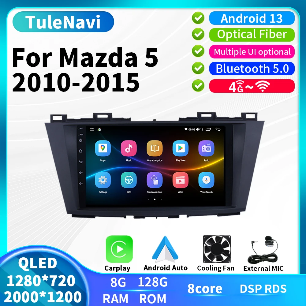 For Mazda5 Mazda 5 2010 2011 2012 2013 2014 2015 Car Multimedia Player Radio Stereo GPS Navigation Carplay Android Head Unit
For Mazda5 Mazda 5 2010 2011 2012 2013 2014 2015 Car Multimedia Player Radio Stereo GPS Navigation Carplay Android Head Unit