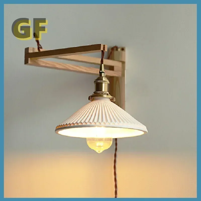 Retro Folding Wall Lamp Silent Style Design Sense Black Walnut Retractable household Bedroom Bedside living Wall Lamp Simple
Retro Folding Wall Lamp Silent Style Design Sense Black Walnut Retractable household Bedroom Bedside living Wall Lamp Simple