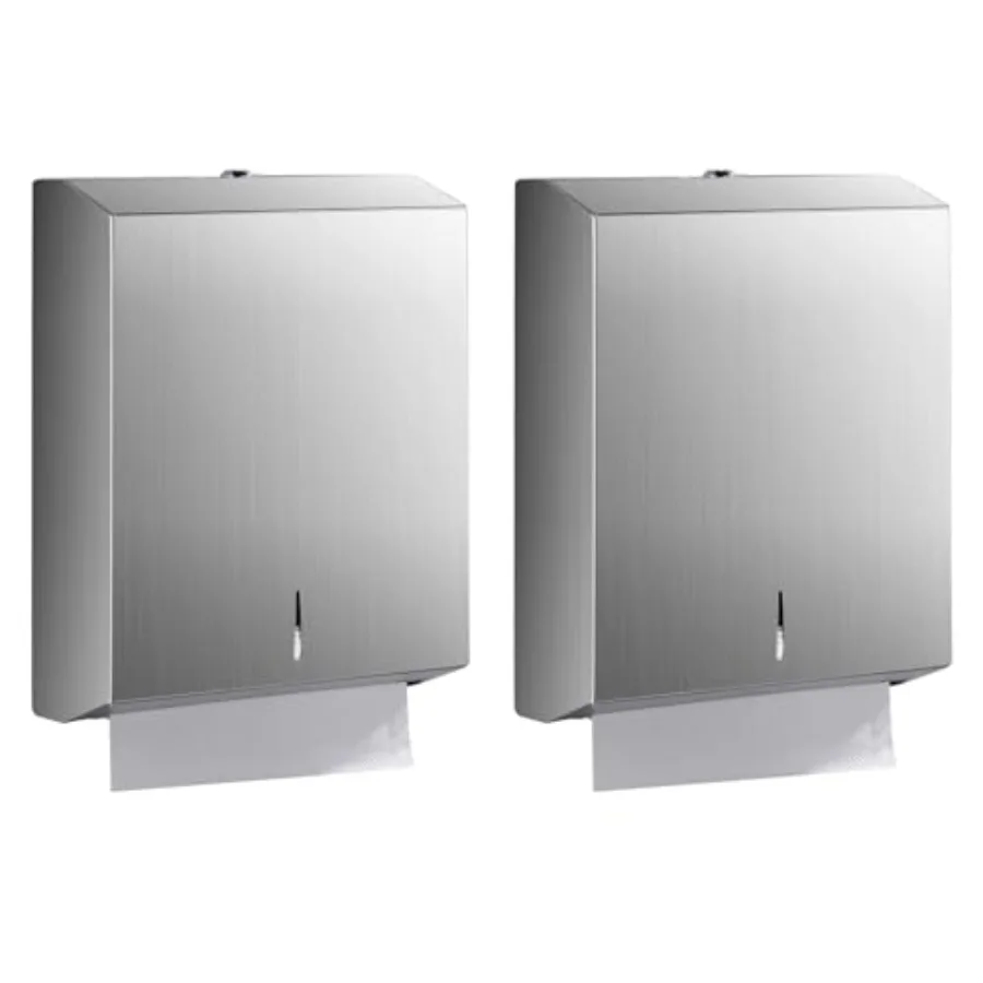 Paper Towel Dispenser Wall Mount - Multifold Trifold Paper Towel Dispensers Large Capacity Stainless Steel Tissue Holder Suitab
Paper Towel Dispenser Wall Mount - Multifold Trifold Paper Towel Dispensers Large Capacity Stainless Steel Tissue Holder Suitab