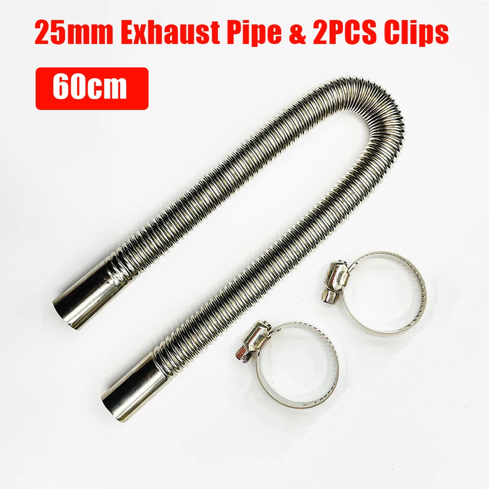 60CM Air Diesel Parking Heater Stainless Steel Exhaust Pipe Tube Gas Vent Hose for Eberspacher Webasto Car Heater Parts
60CM Air Diesel Parking Heater Stainless Steel Exhaust Pipe Tube Gas Vent Hose for Eberspacher Webasto Car Heater Parts