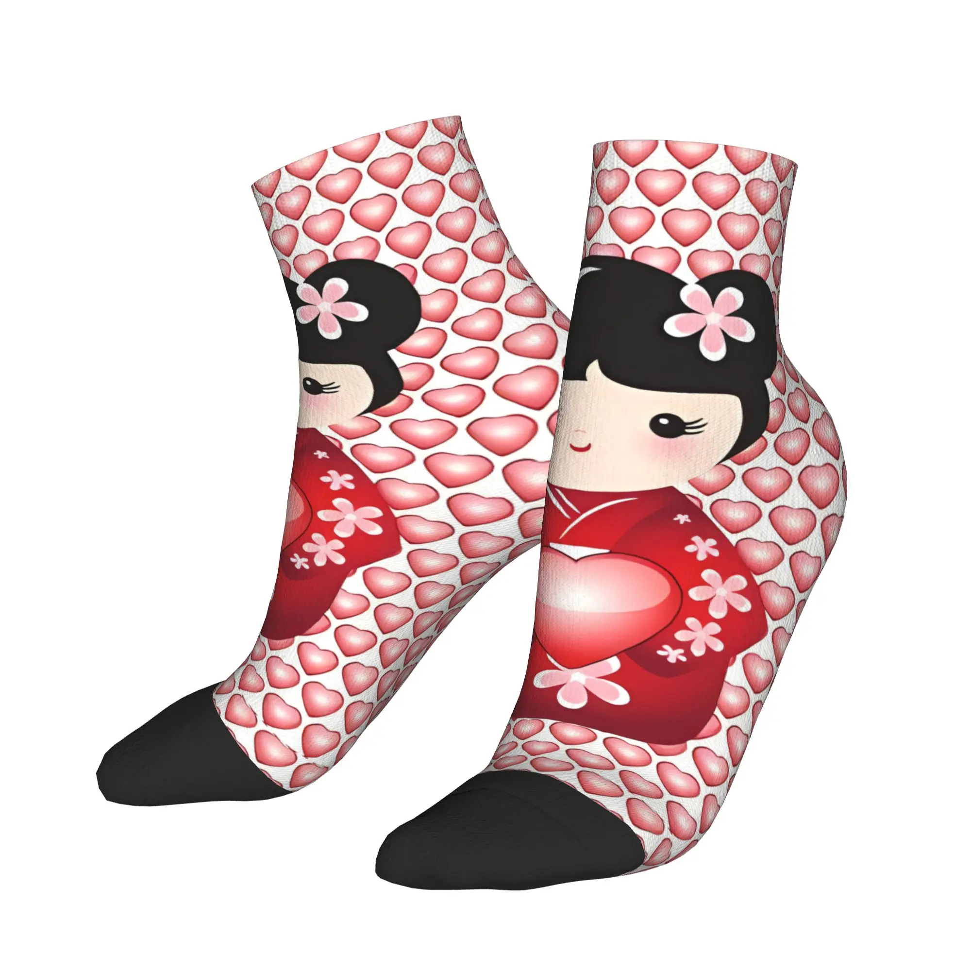 Kokeshi Doll Red Kimono With Heart Pattern Socks Summer Ankle Socks Modern Unisex Men Soft Socks Outdoor Sports Non-Slip Socks
Kokeshi Doll Red Kimono With Heart Pattern Socks Summer Ankle Socks Modern Unisex Men Soft Socks Outdoor Sports Non-Slip Socks