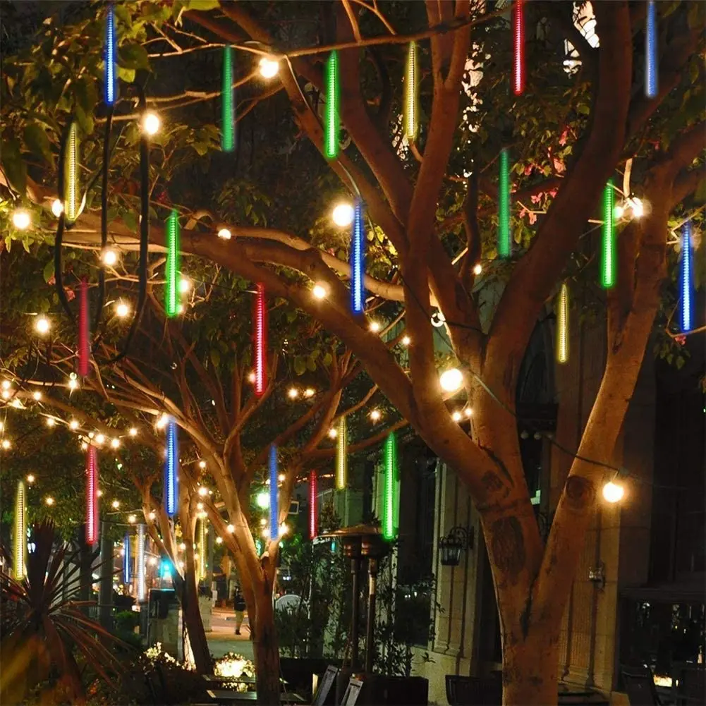 Christmas Lights Meteor Shower Lights 30cm 8 Tube Waterproof Fairy Lights for Xmas Halloween Wedding Party Trees Decoration
Christmas Lights Meteor Shower Lights 30cm 8 Tube Waterproof Fairy Lights for Xmas Halloween Wedding Party Trees Decoration