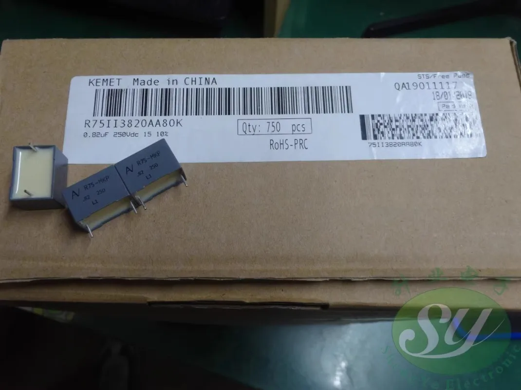 10 шт. KEMET AV R75 0,82 мкФ/250 В 820nf u82 824 новый пленочный конденсатор 15 мм
10 шт. KEMET AV R75 0,82 мкФ/250 В 820nf u82 824 новый пленочный конденсатор 15 мм