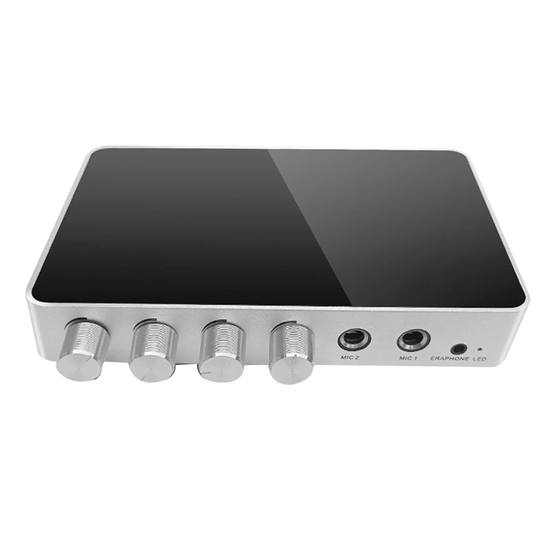 KM200 4K Mini HD Karaoke Sound Mixer Audio Mixer Dual Microphone Input Volume Adjustment For Stage KTV Room
KM200 4K Mini HD Karaoke Sound Mixer Audio Mixer Dual Microphone Input Volume Adjustment For Stage KTV Room