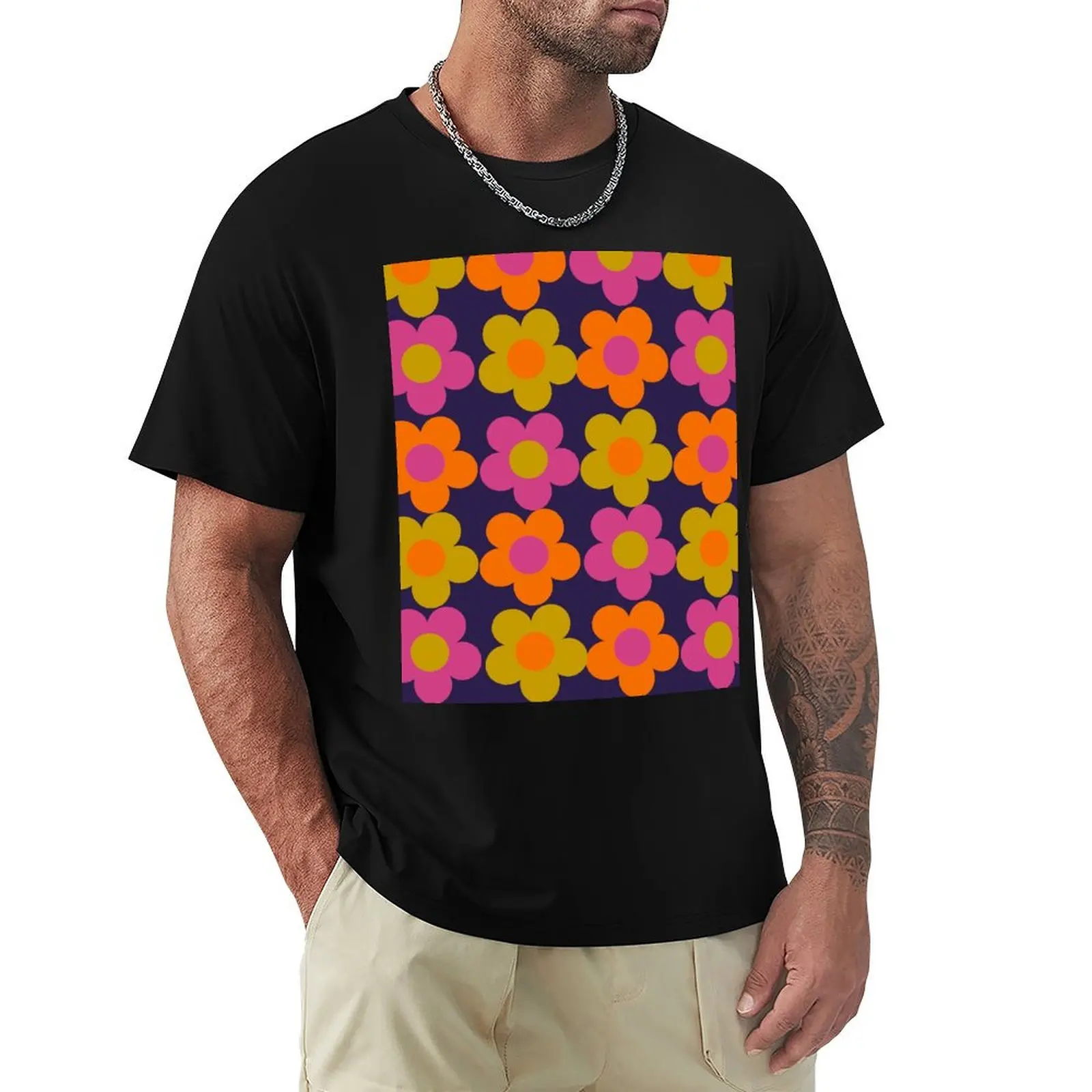 1960s 60s flowers Power Daisy Pattern T-Shirt Short sleeve tee Blouse for a boy man t shirt mens graphic t-shirts pack
1960s 60s flowers Power Daisy Pattern T-Shirt Short sleeve tee Blouse for a boy man t shirt mens graphic t-shirts pack