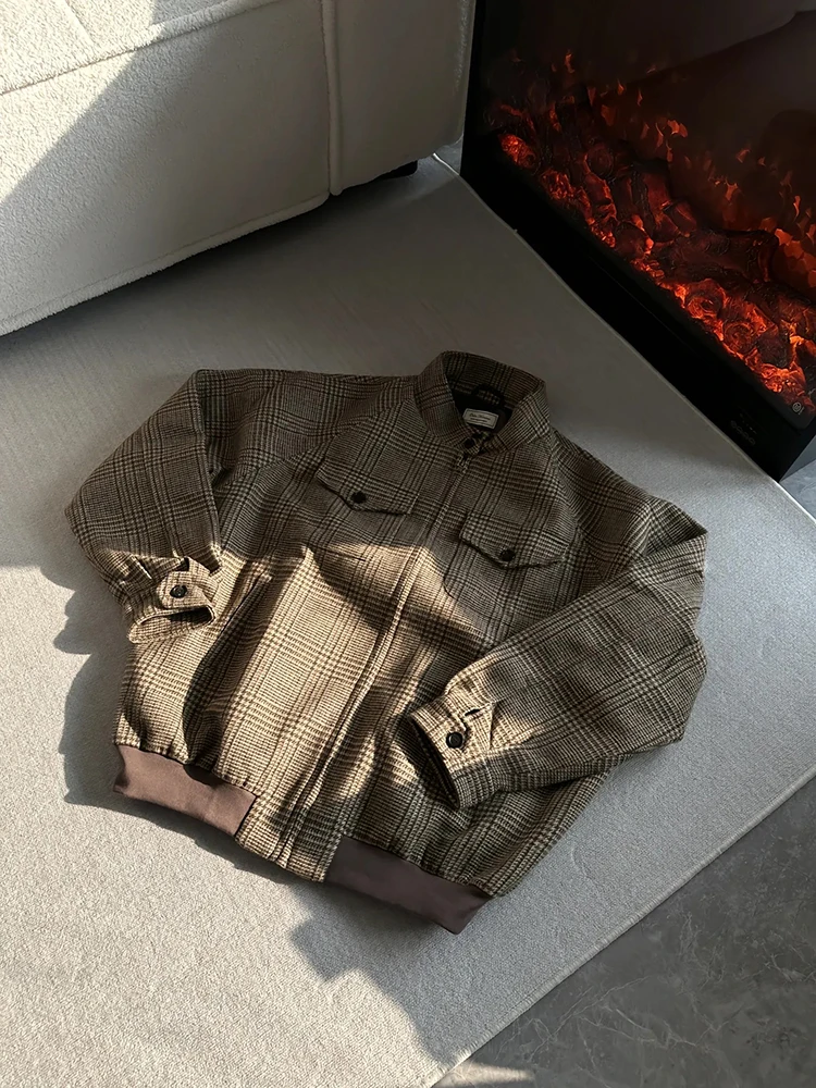 Men's Autumn Winter Jaet Khaki ort Wide Design Sense Youth ulari Loose Fit Breathable Polyester Fiber Zipper Closure
Men's Autumn Winter Jaet Khaki ort Wide Design Sense Youth ulari Loose Fit Breathable Polyester Fiber Zipper Closure