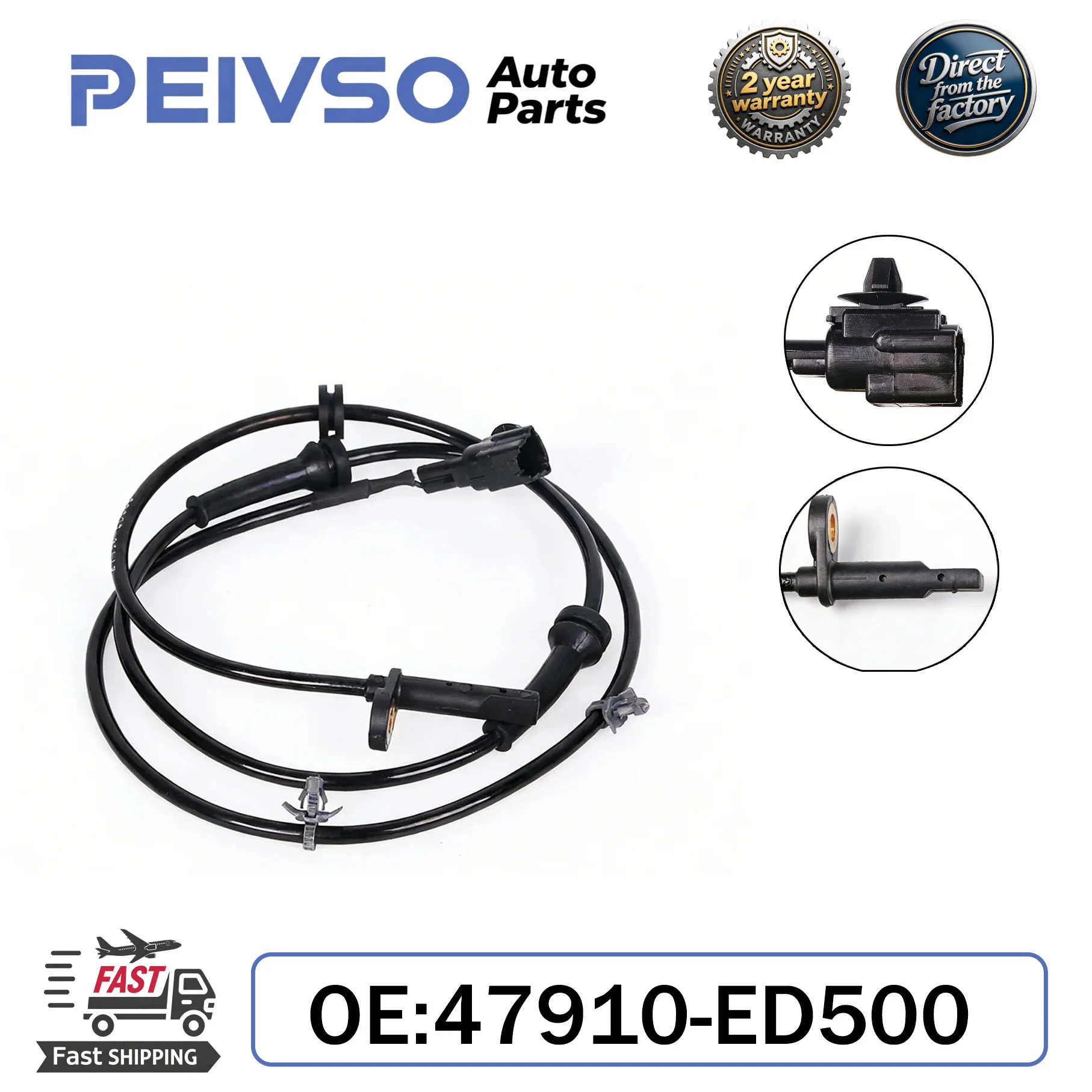 PEIVSO ABS Wheel Speed Sensor 47910-ED500 47910ED500 Front LH/RH For Nissan Bluebird Sylphy Latio Tiida Livina
PEIVSO ABS Wheel Speed Sensor 47910-ED500 47910ED500 Front LH/RH For Nissan Bluebird Sylphy Latio Tiida Livina