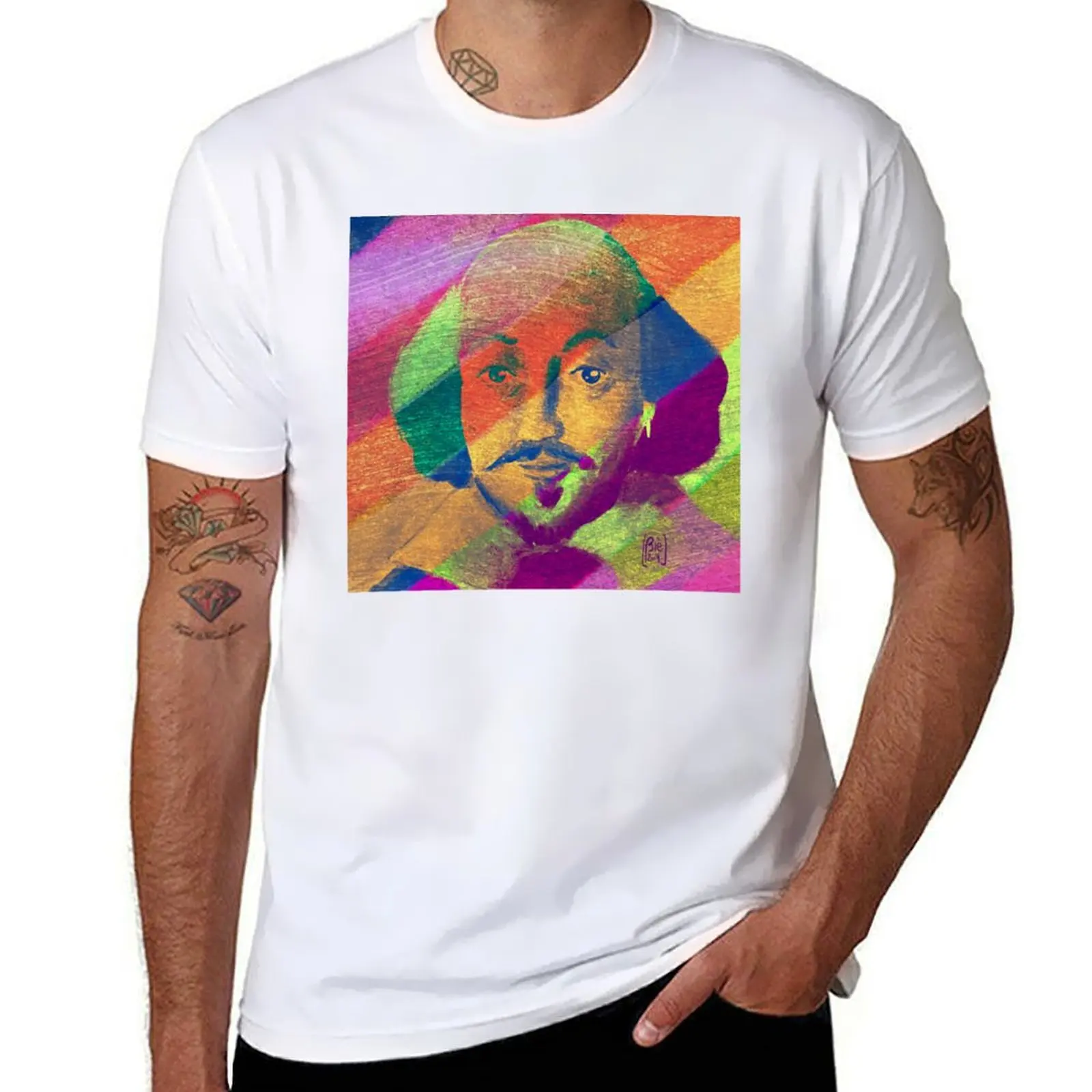Rainbow Shakespeare T-Shirt t shirts cotton 100% t shirts for man cotton soft T-Shirt
Rainbow Shakespeare T-Shirt t shirts cotton 100% t shirts for man cotton soft T-Shirt