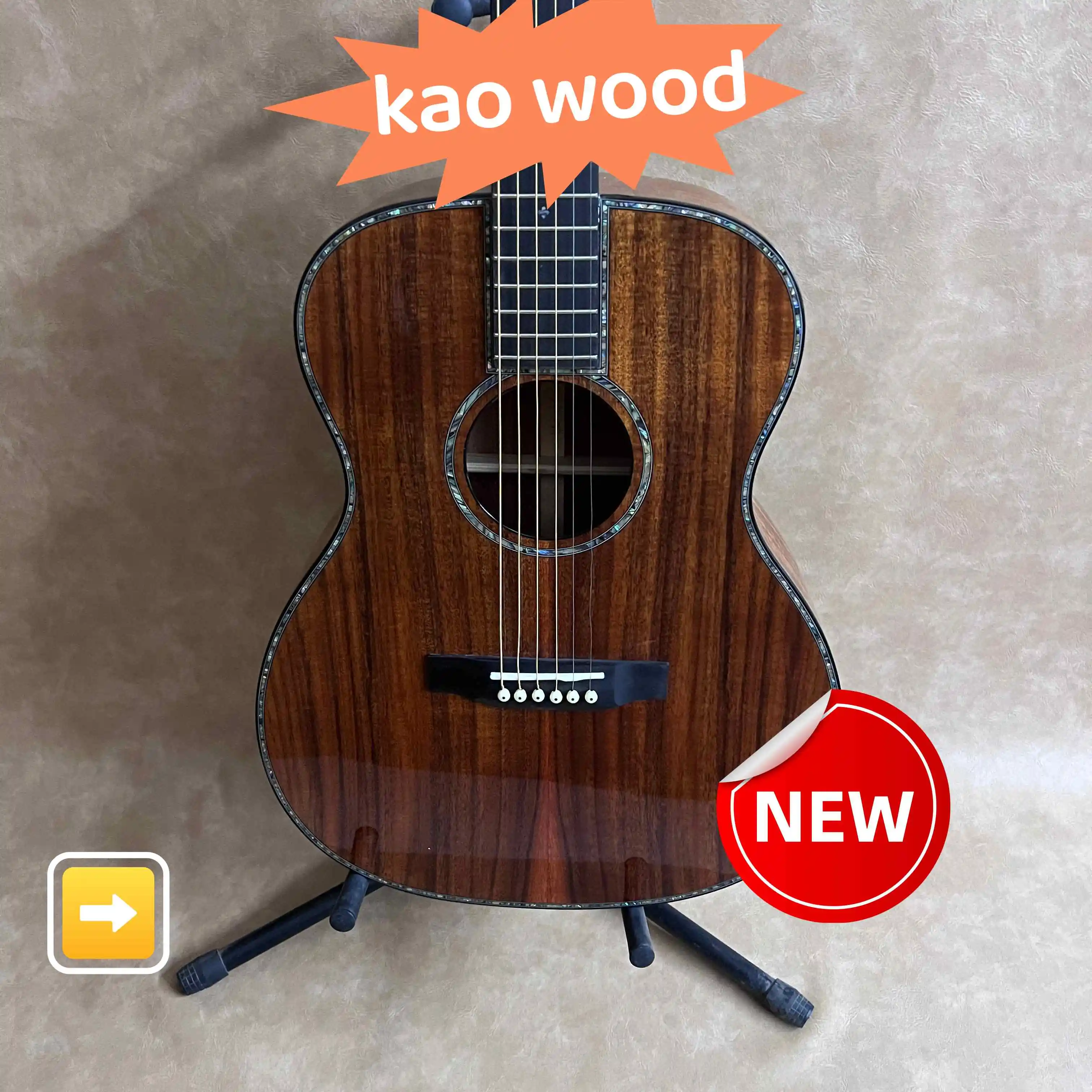 Classic KAO Acoustic Guitar Ebony Fingerboard 6-series Symmetrical Design Quality Assurance
Classic KAO Acoustic Guitar Ebony Fingerboard 6-series Symmetrical Design Quality Assurance