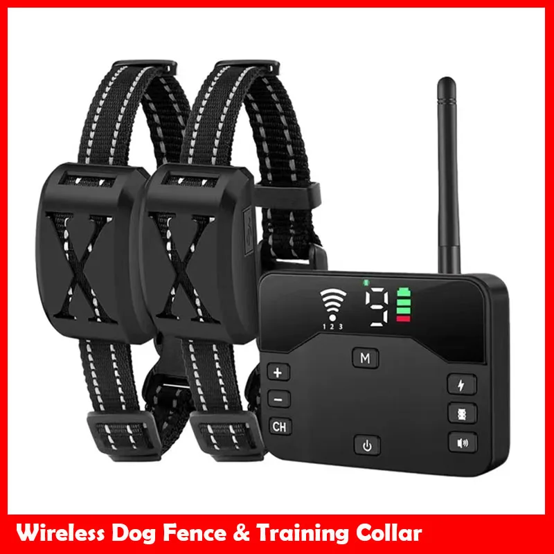 Pet Dog Wireless Fence Training Collar 2 Function in 1 Outdoor Waterproof Electric Pet Containment System
Pet Dog Wireless Fence Training Collar 2 Function in 1 Outdoor Waterproof Electric Pet Containment System