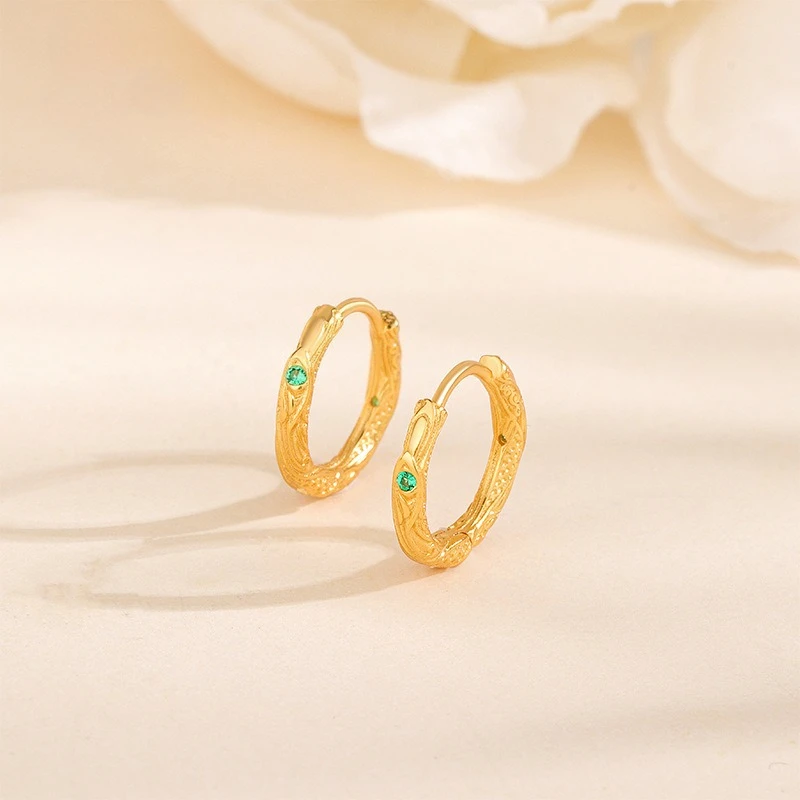 925 Sterling Silver Gold-plated Nezha Qiankun Circle Shaped Women's Earrings, Ethnic Style Classical Jewelry
925 Sterling Silver Gold-plated Nezha Qiankun Circle Shaped Women's Earrings, Ethnic Style Classical Jewelry