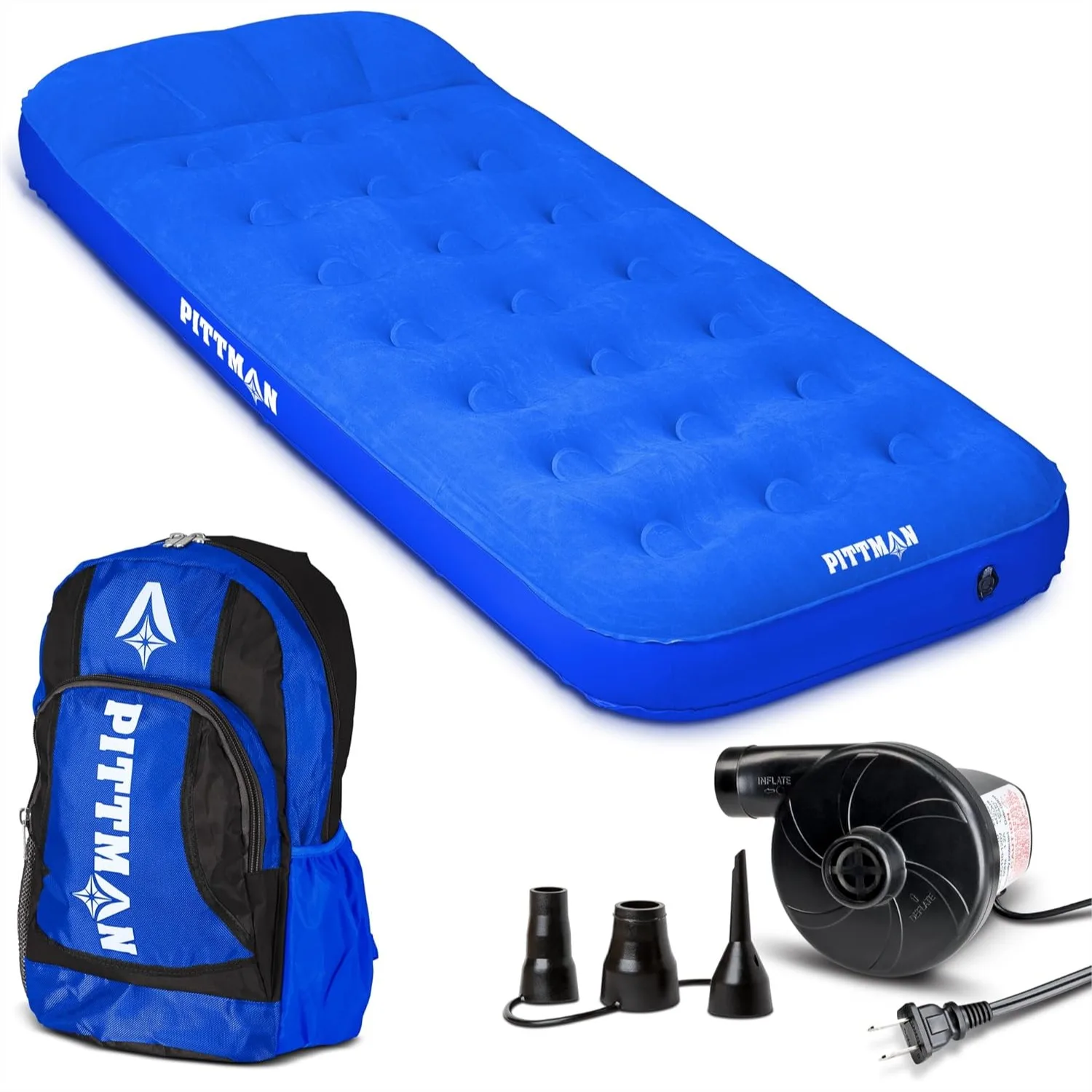 Kids Air Mattress with Electric Pump - Twin Inflatable Bed for Sleepovers, Camping & Travel, Puncture Resistant PVC, 300lbs
Kids Air Mattress with Electric Pump - Twin Inflatable Bed for Sleepovers, Camping & Travel, Puncture Resistant PVC, 300lbs