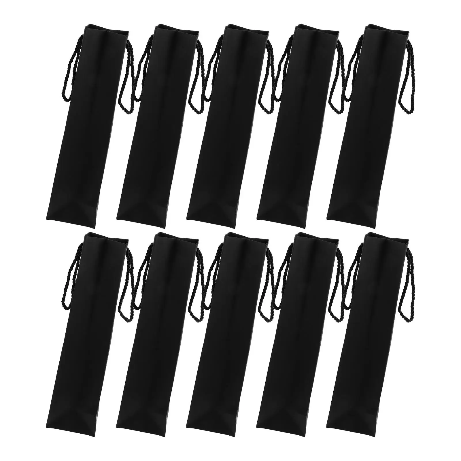 12 Pcs Gift Bags Wine Packing Bottle with Handles Wrapping Packaging Paper Black Pouches
12 Pcs Gift Bags Wine Packing Bottle with Handles Wrapping Packaging Paper Black Pouches