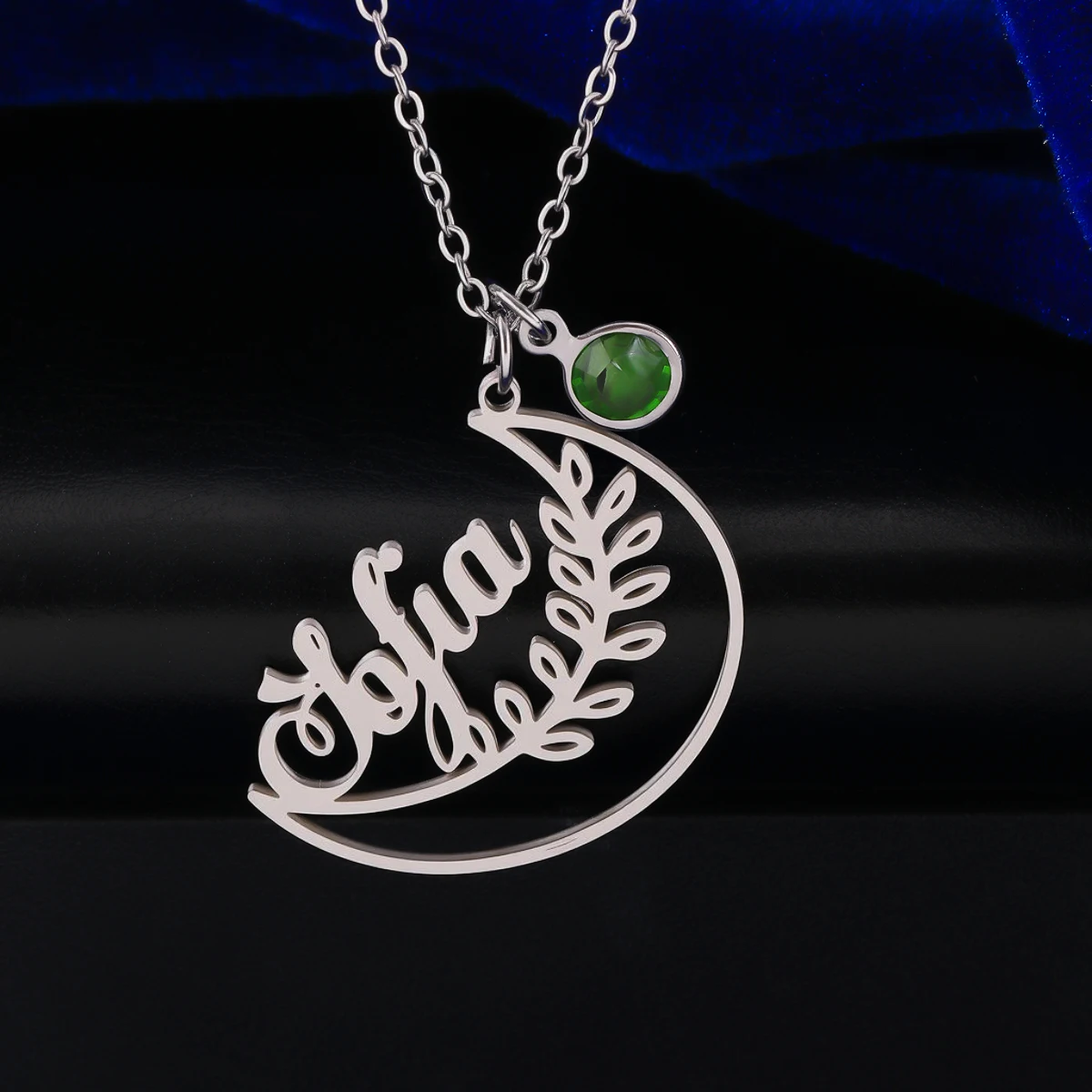 Todorova Personalized Custom Name Necklaces Bohemian Moon Leaf Pendant for Women Stainless Steel Link Chain Jewelry Gift
Todorova Personalized Custom Name Necklaces Bohemian Moon Leaf Pendant for Women Stainless Steel Link Chain Jewelry Gift