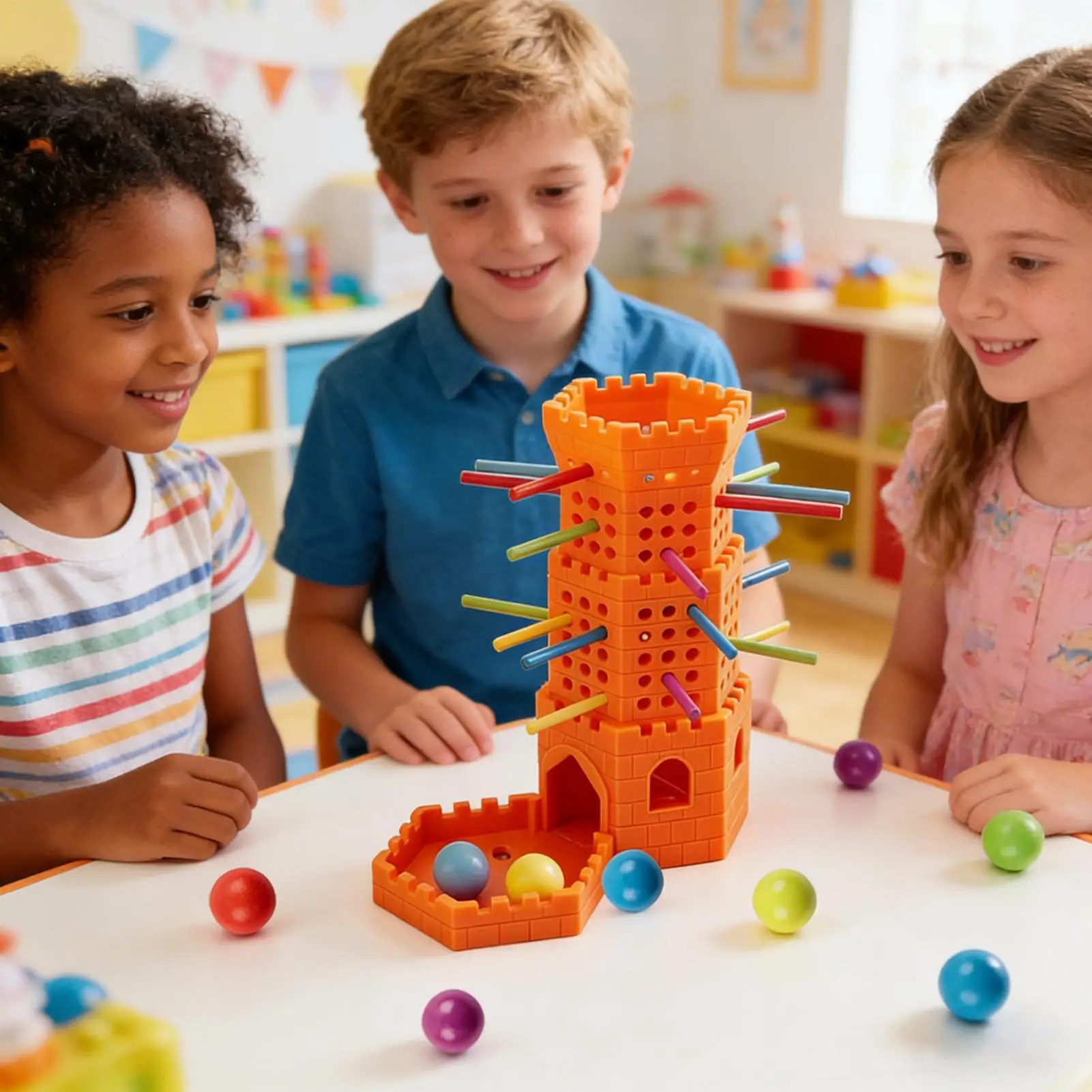 Stick Pull Game Ball Drop Toy Kids Board Game Strategic Thinking Fine Motor Skills Hand-Eye Coordination for Home Classroom
Stick Pull Game Ball Drop Toy Kids Board Game Strategic Thinking Fine Motor Skills Hand-Eye Coordination for Home Classroom