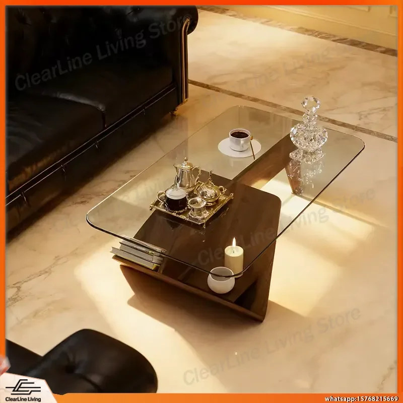 Modern Minimalist Coffee Table for Living Room Wooden Clear Acrylic Side Table Small Space Friendly Home Furniture Decor
Modern Minimalist Coffee Table for Living Room Wooden Clear Acrylic Side Table Small Space Friendly Home Furniture Decor
