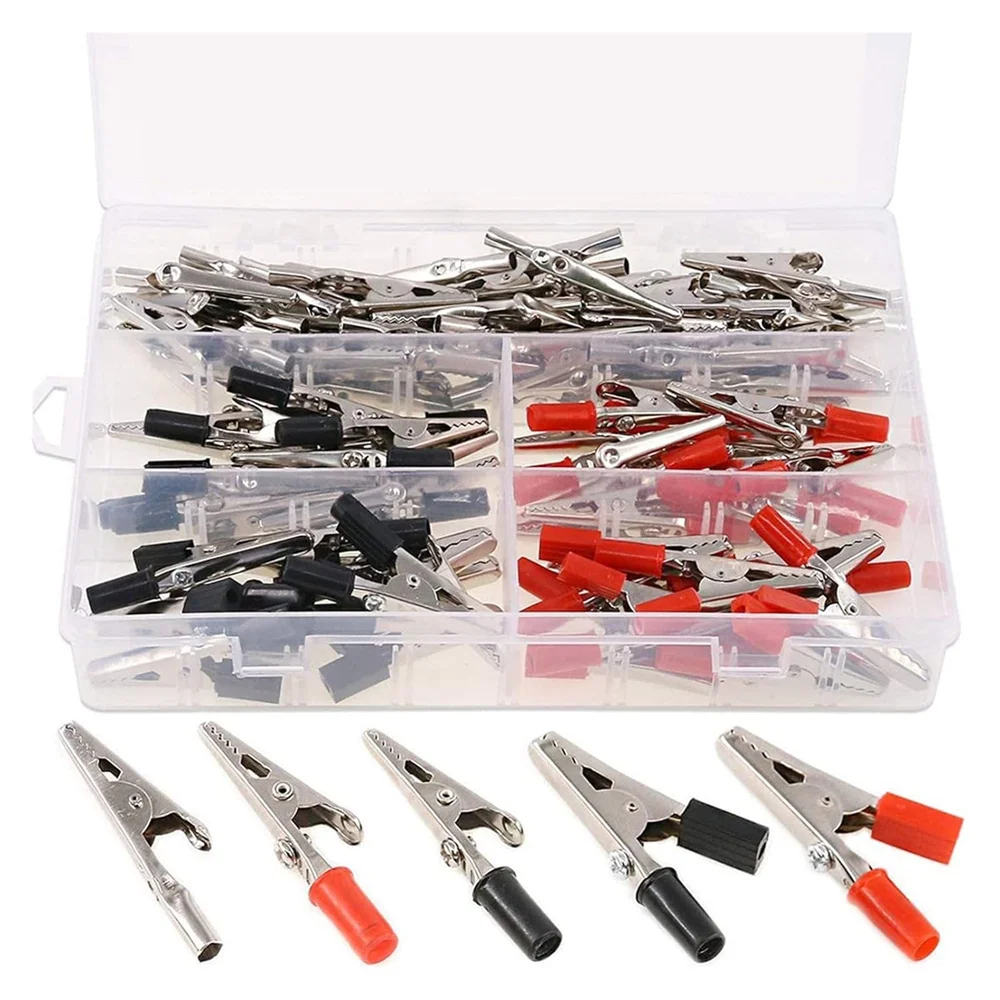 100pcs Plastic Handle Test Probe Heavy-Duty Insulated Electrical Test Alligator Clip Tools & Home Improvement Kindly
100pcs Plastic Handle Test Probe Heavy-Duty Insulated Electrical Test Alligator Clip Tools & Home Improvement Kindly