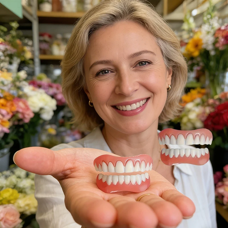 fresh2sets Comfortable Smile Temporary False Teeth, Silicone Whitening Dentures Paste with Filling Teeth Glue CK848
fresh2sets Comfortable Smile Temporary False Teeth, Silicone Whitening Dentures Paste with Filling Teeth Glue CK848
