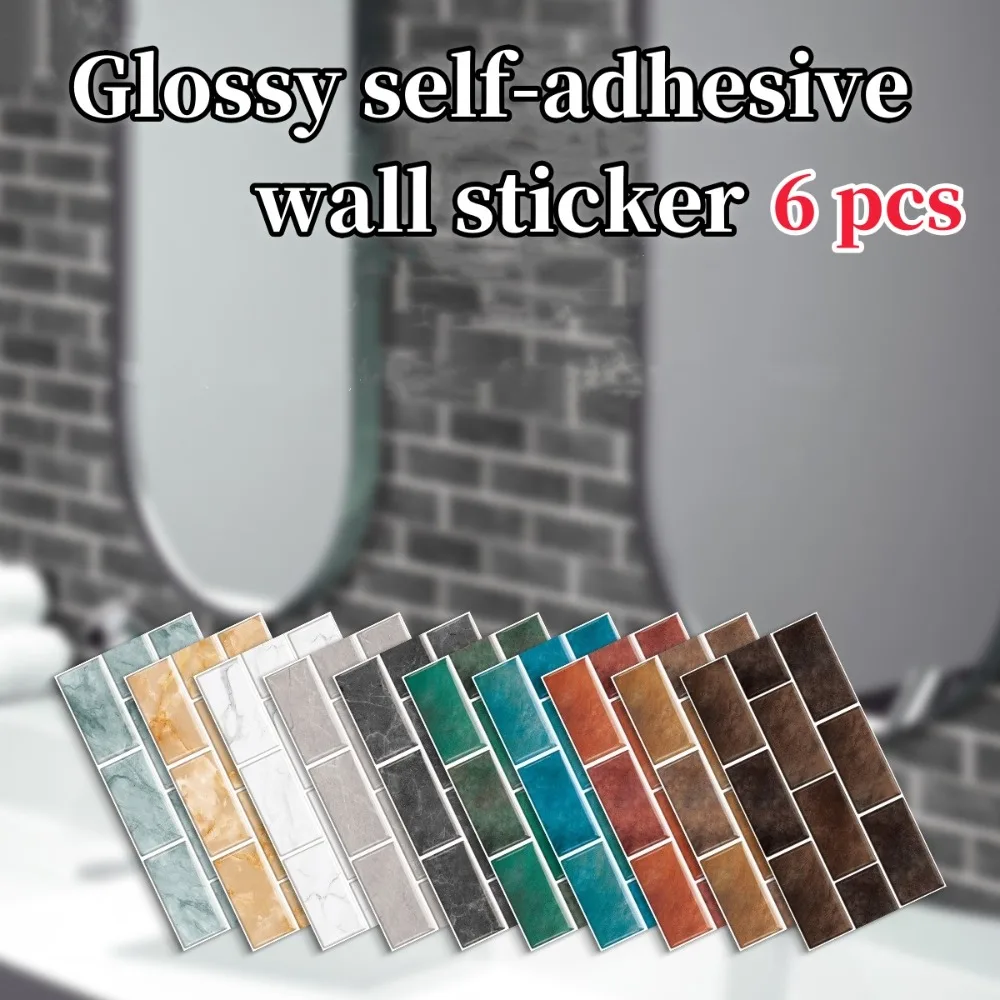 Kitchen Self-adhesive Wall Stickers Waterproof Oil Resistant High-temperature Imitation Tile Wallpaper Glossy Background Decor
Kitchen Self-adhesive Wall Stickers Waterproof Oil Resistant High-temperature Imitation Tile Wallpaper Glossy Background Decor