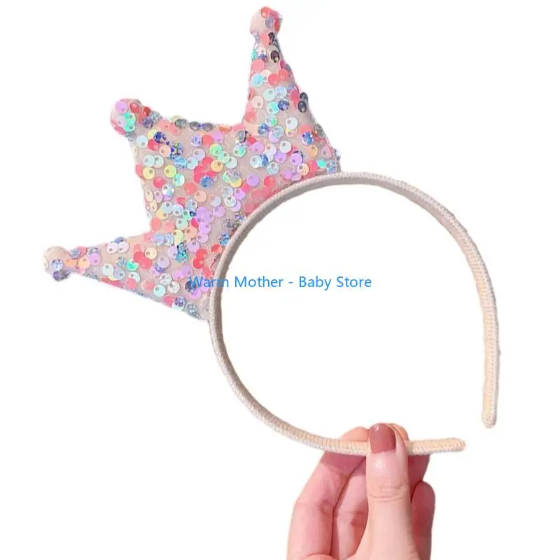 Birthday Party Headband for Kids Glittering Crown Hairband Girl Music Festival Headwear Holiday Celebrate Headpiece 57QE
Birthday Party Headband for Kids Glittering Crown Hairband Girl Music Festival Headwear Holiday Celebrate Headpiece 57QE