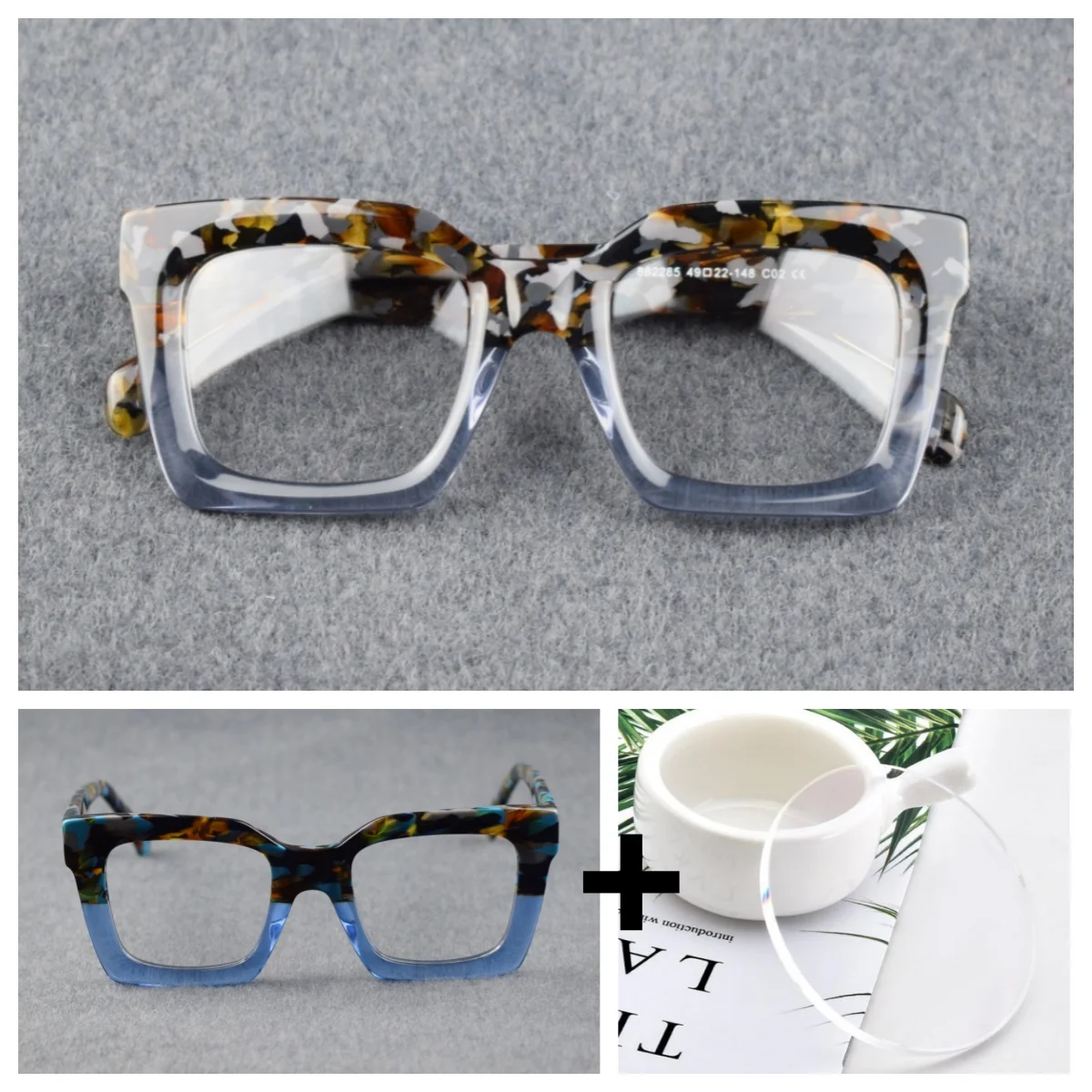 Classics Square Prescription Glasses Myopia Progressive Eyewear Handmade Acetate Optical Eyeglasses for Men
Classics Square Prescription Glasses Myopia Progressive Eyewear Handmade Acetate Optical Eyeglasses for Men