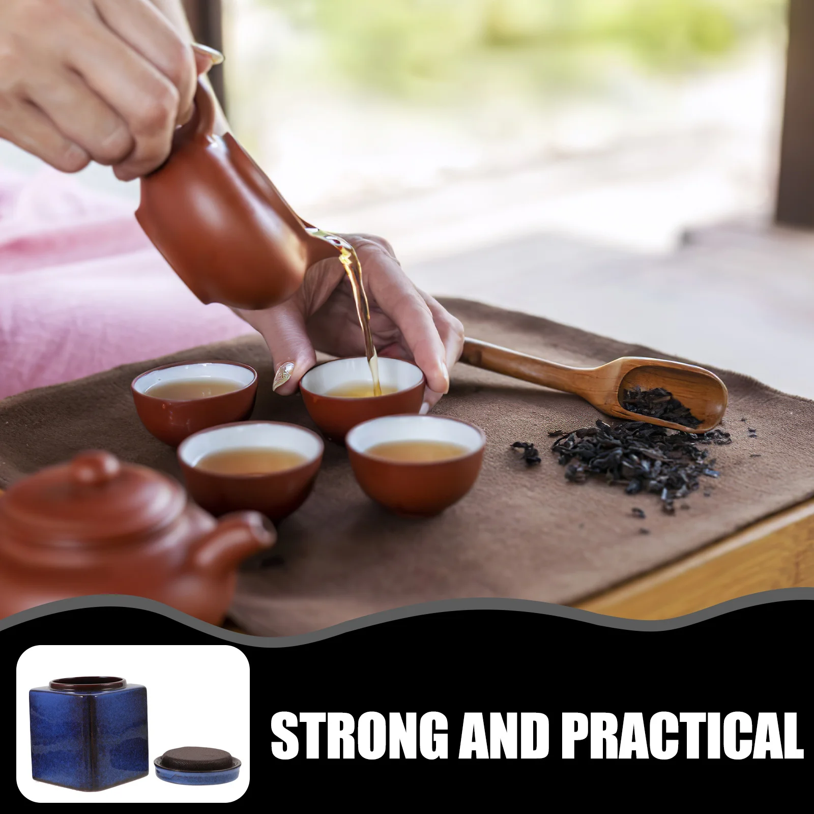 Ceramic Tea Storage Canister Sealing Lid Airtight Dry Food Storage Jar for Tea Leaves Spices Snacks Portable Coffee Sealed Jar
Ceramic Tea Storage Canister Sealing Lid Airtight Dry Food Storage Jar for Tea Leaves Spices Snacks Portable Coffee Sealed Jar