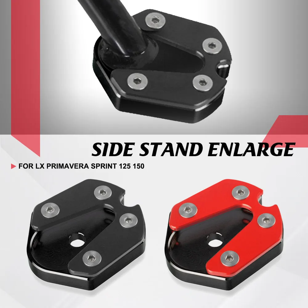 Motorcycle CNC Kickstand Foot Side Stand Extension Pad Support Plate Enlarge Stand Scooter FOR LX Primavera Sprint 125 150
Motorcycle CNC Kickstand Foot Side Stand Extension Pad Support Plate Enlarge Stand Scooter FOR LX Primavera Sprint 125 150