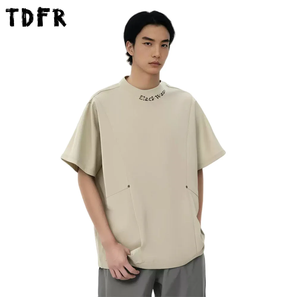 Simple Letter Print Short Sleeve T-shirt Mens With Rivets Summer Streetwear Loose Crew Neck Half-Sleeve Cotton Tee Men
Simple Letter Print Short Sleeve T-shirt Mens With Rivets Summer Streetwear Loose Crew Neck Half-Sleeve Cotton Tee Men